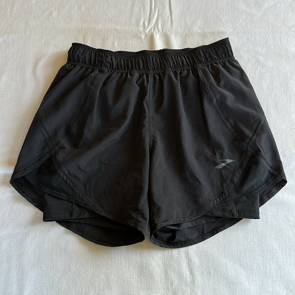 Brooks Black Athletic Shorts
